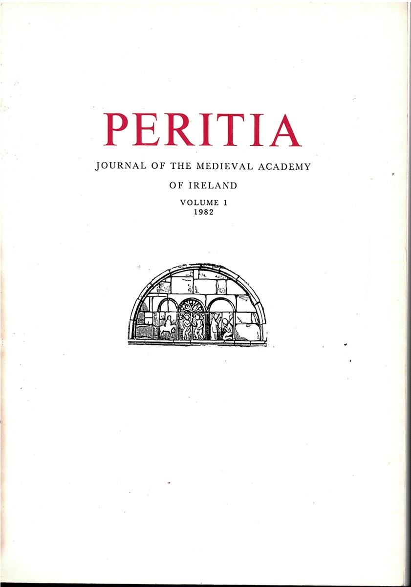 Peritia. Journal of the Medieval Academy of Ireland. Volume 1. 1982.
