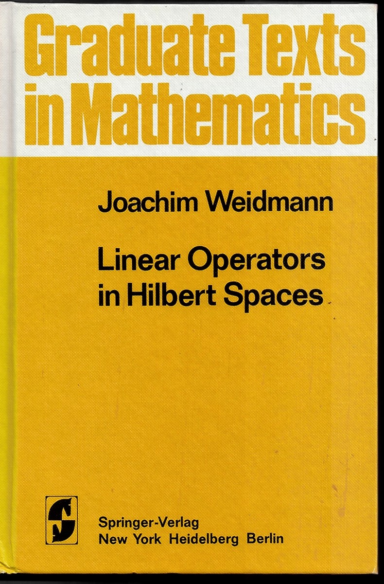 Linear Operators in Hilbert Spaces