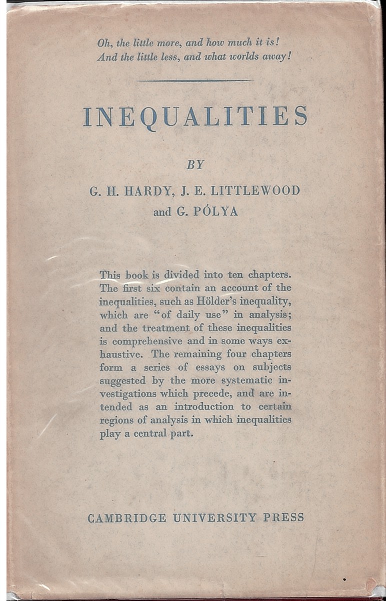 Image for Inequalities Inequalities