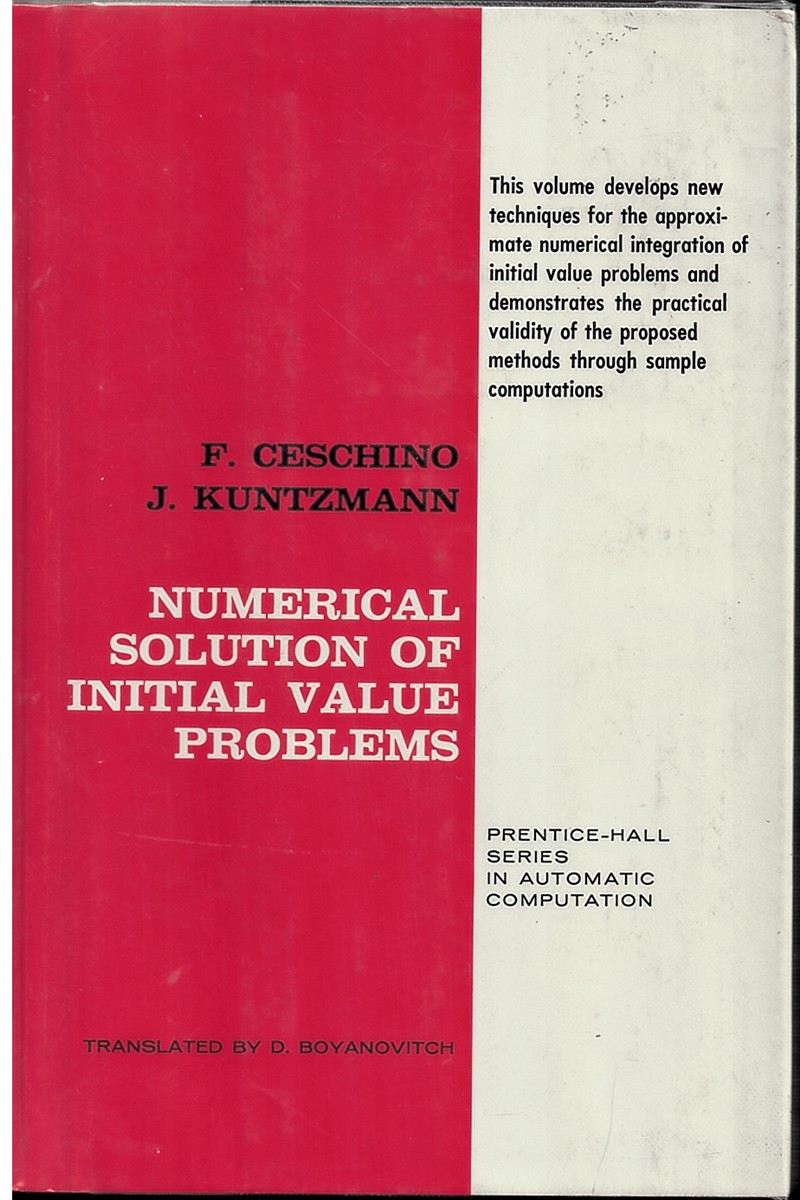 Image for Numerical Solution of Initial Value Problems Numerical Solution of Initial Value Problems