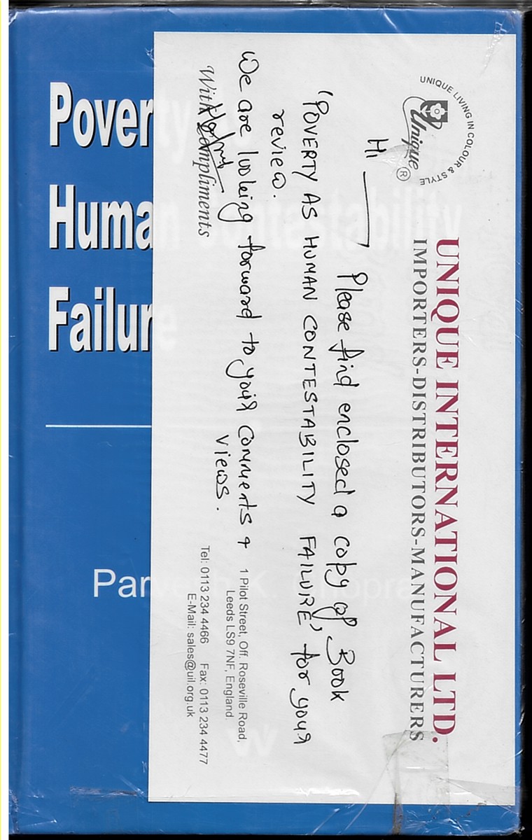 Image for Poverty As Human Contestability Failure Poverty As Human Contestability Failure