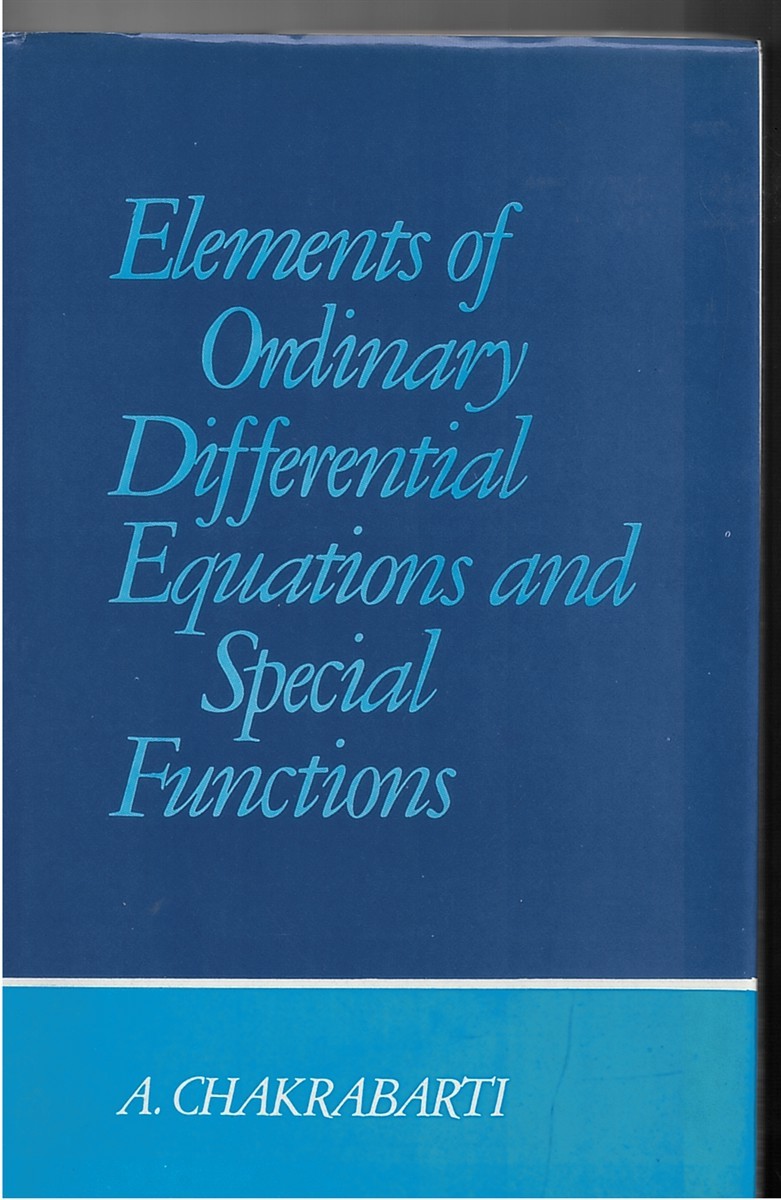 Ordinary Differential Equations and Special Functions