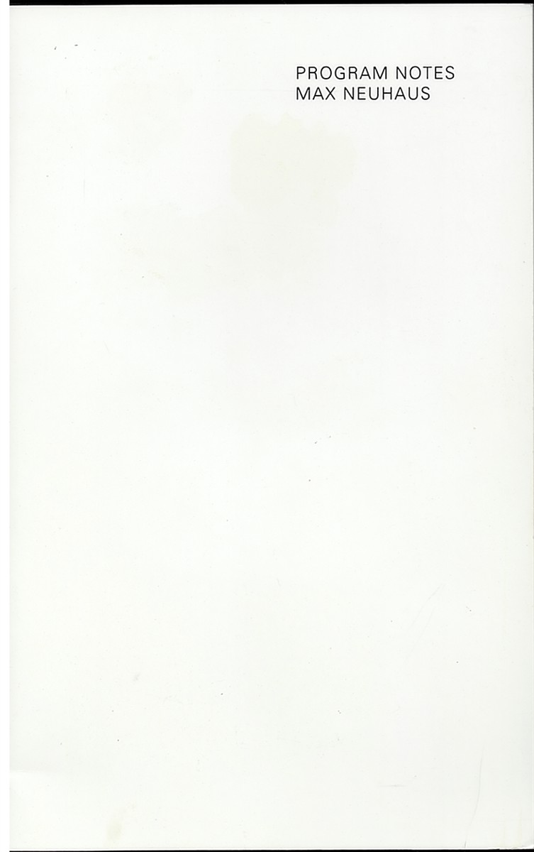 Image for Program Notes Program Notes