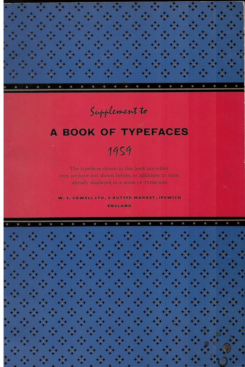 The Second Supplement to a Book of Typefaces 1959