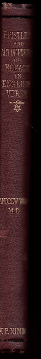 Epistles and Art of Poetry of Horace in English Verse