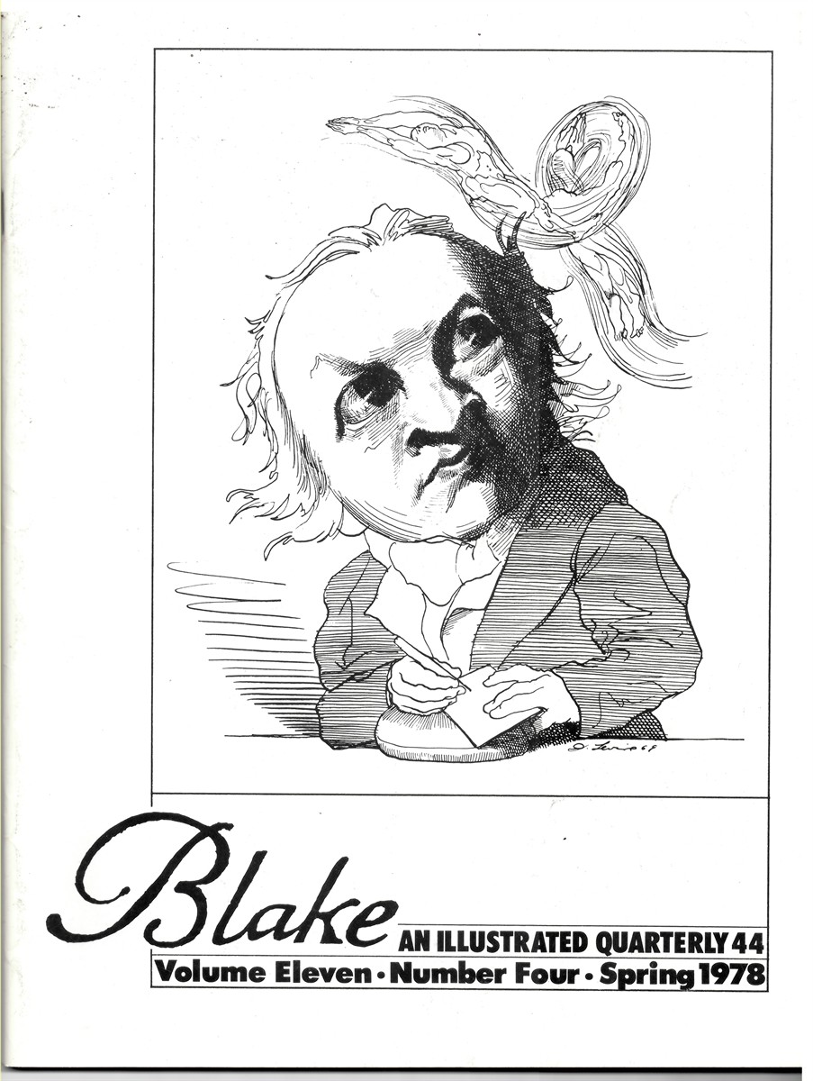 NO AUTHOR - Blake: An Illustrated Quarterly 44 (Volume Eleven, Number Four, Spring 1978)