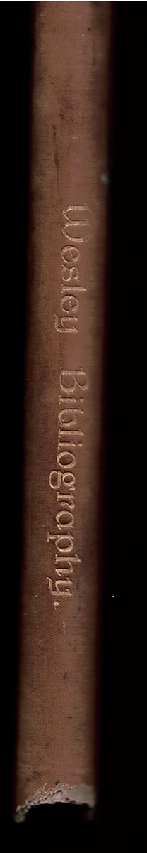 The Works of John and Charles Wesley: a Bibliography