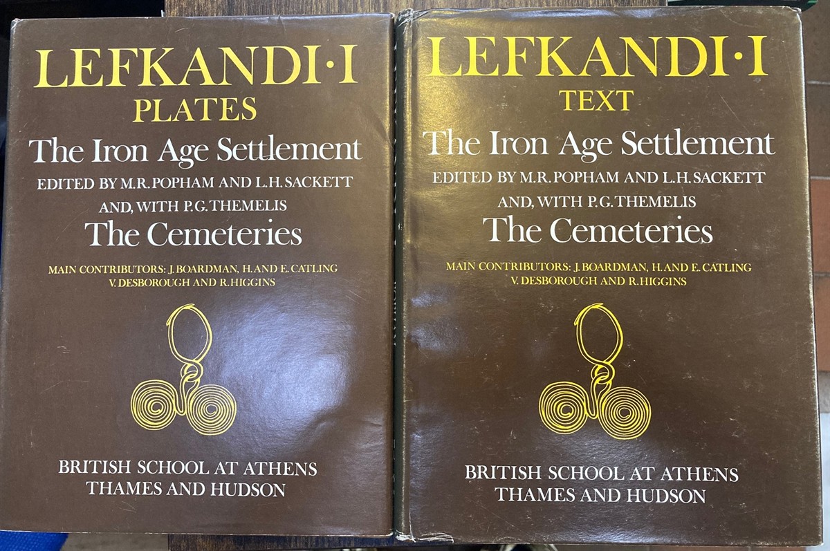 Lefkandi I. the Iron Age Settlement & the Cemeteries Plates and Text (2 Volumes) [Signed Copy]