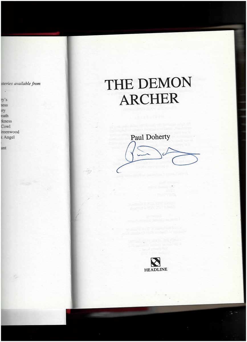 DOHERTY, PAUL - The Demon Archer (Signed)