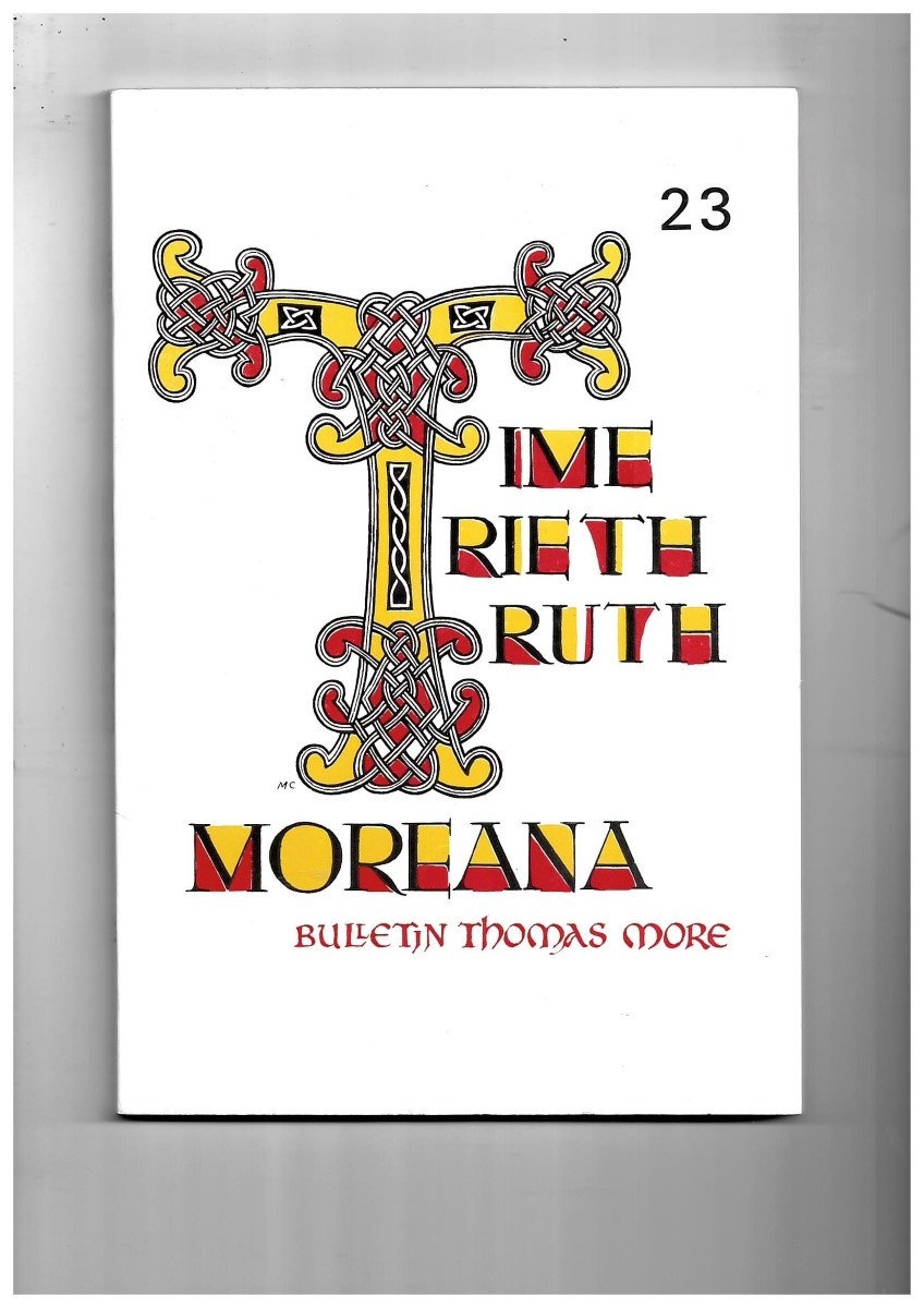 MARC'HADOUR, G. (EDITOR) - Moreana. Bulletin Thomas More. Aot 1969. No. 23