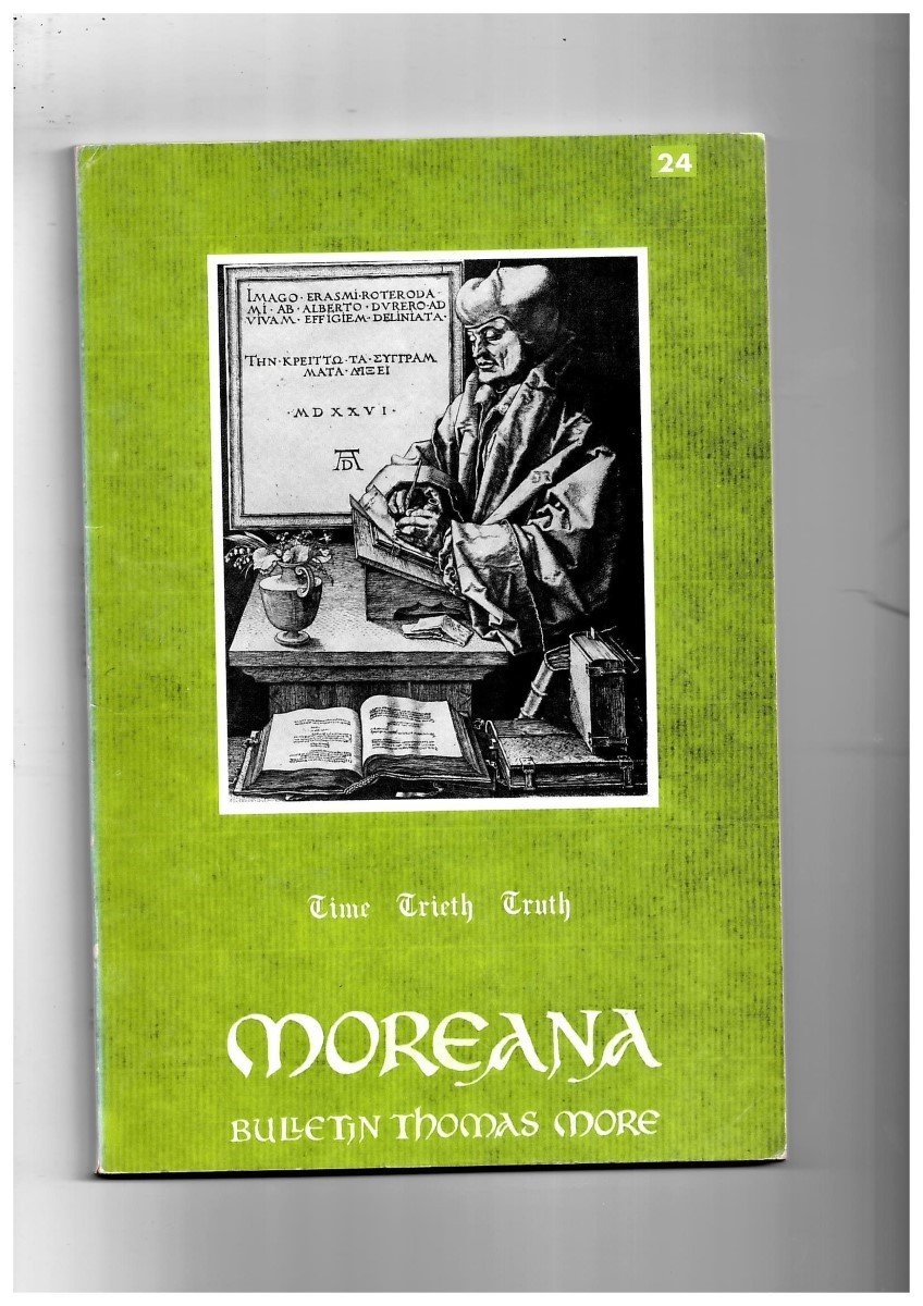 MARC'HADOUR, G. (EDITOR) - Moreana. Bulletin Thomas More. Novembre 1969. No. 24