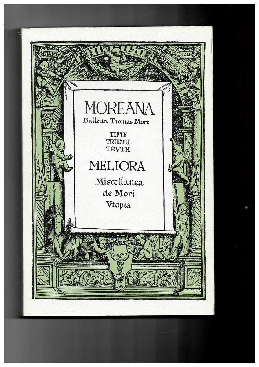 MARC'HADOUR, G. (EDITOR) - Moreana. Bulletin Thomas More. November 1971. No. 31-32