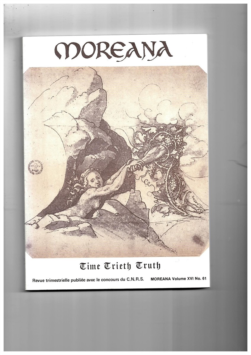 MARC'HADOUR, G. (EDITOR) - Moreana. Revue Trimestrielle Publie Avec le Concours Du C.N. R.S. Martio 1979 Volume XVI No. 61