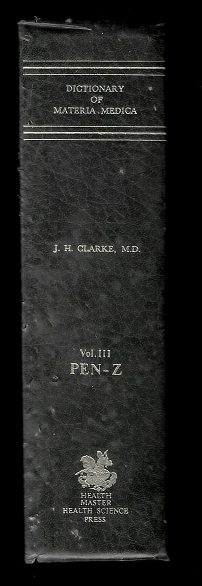Dictionary of Materia Medica - Volume III (Penthorum Sedoides - Zizia)