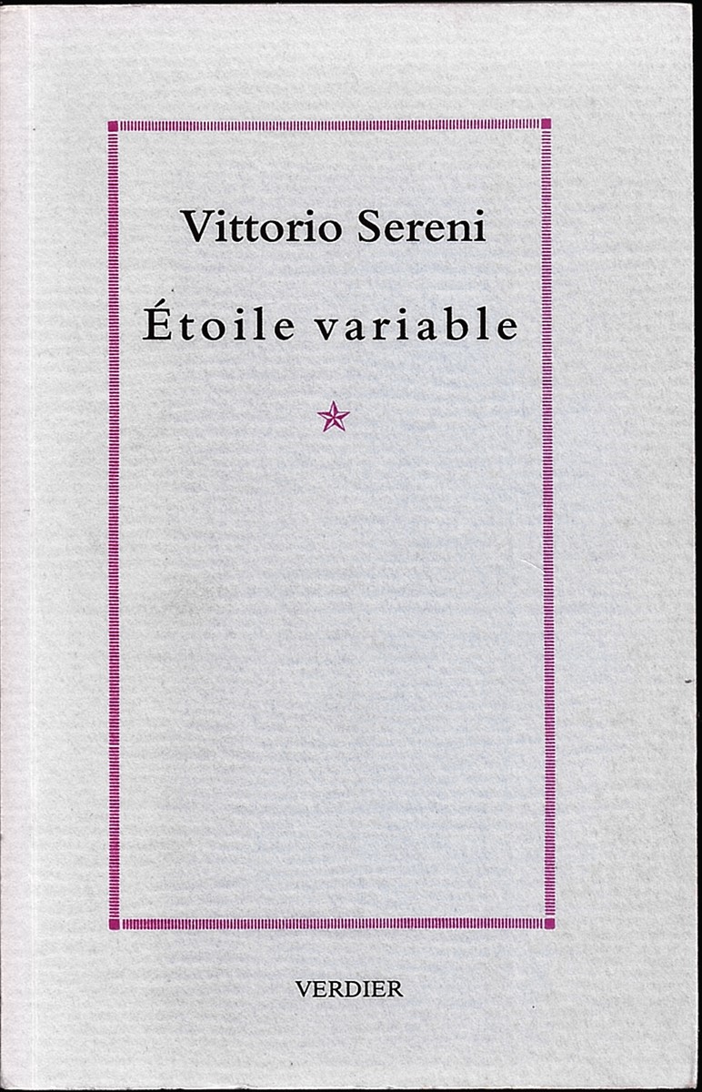 toile Variable. Edition Bilingue