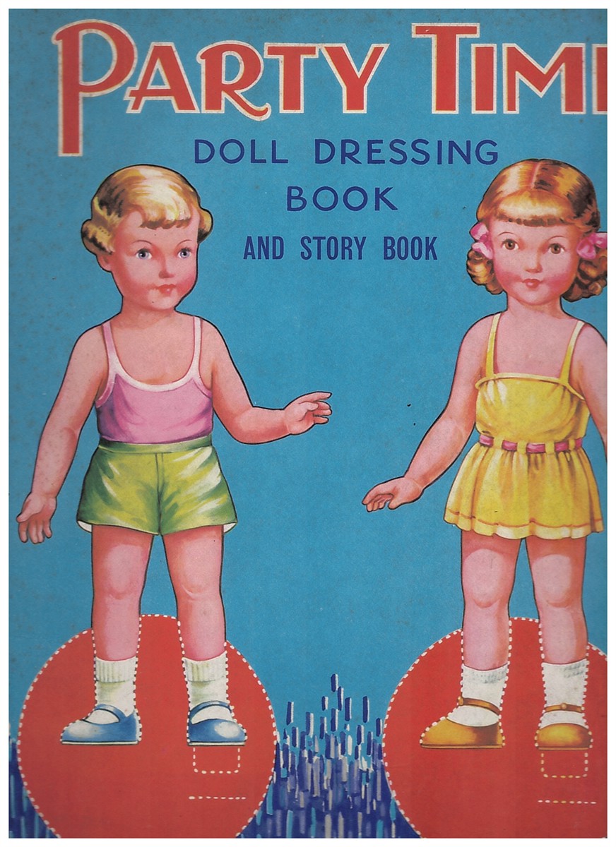 Party Time Doll Dressing Book and Story Book