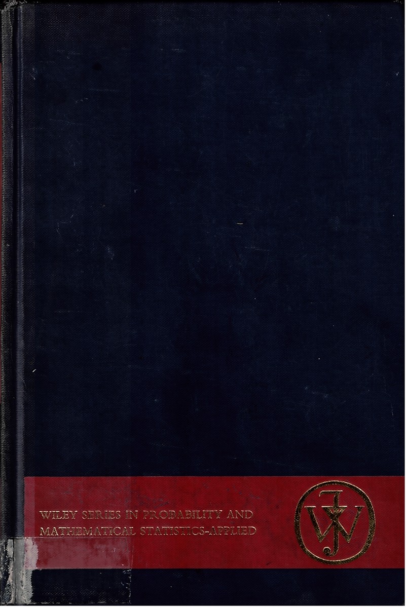 Stochastic Models for Social Processes -Wiley Series in Probablity and Mathematical Statistics Applied.
