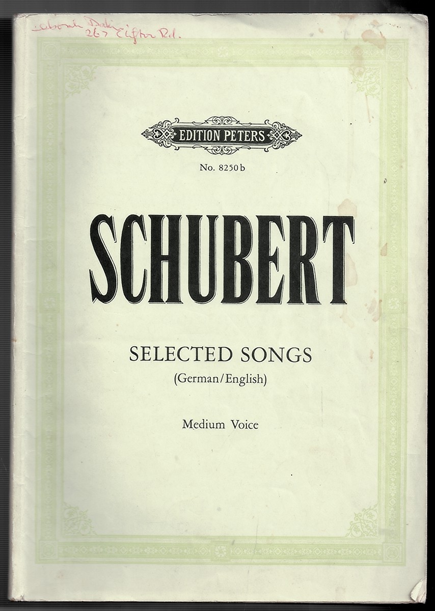Schubert Selected Songs (German/english)