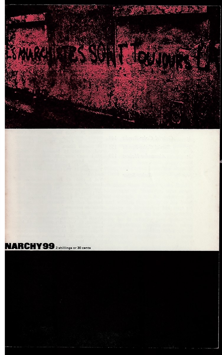 Image for Anarchism in the May Movement in France - Lessons of the French Revolution - Three Interviews - Anarchy 99 (Vol 9 No. 5) May 1969 Anarchism in the May Movement in France - Lessons of the French Revolution - Three Interviews - Anarchy 99 (Vol 9 No. 5) May 1969