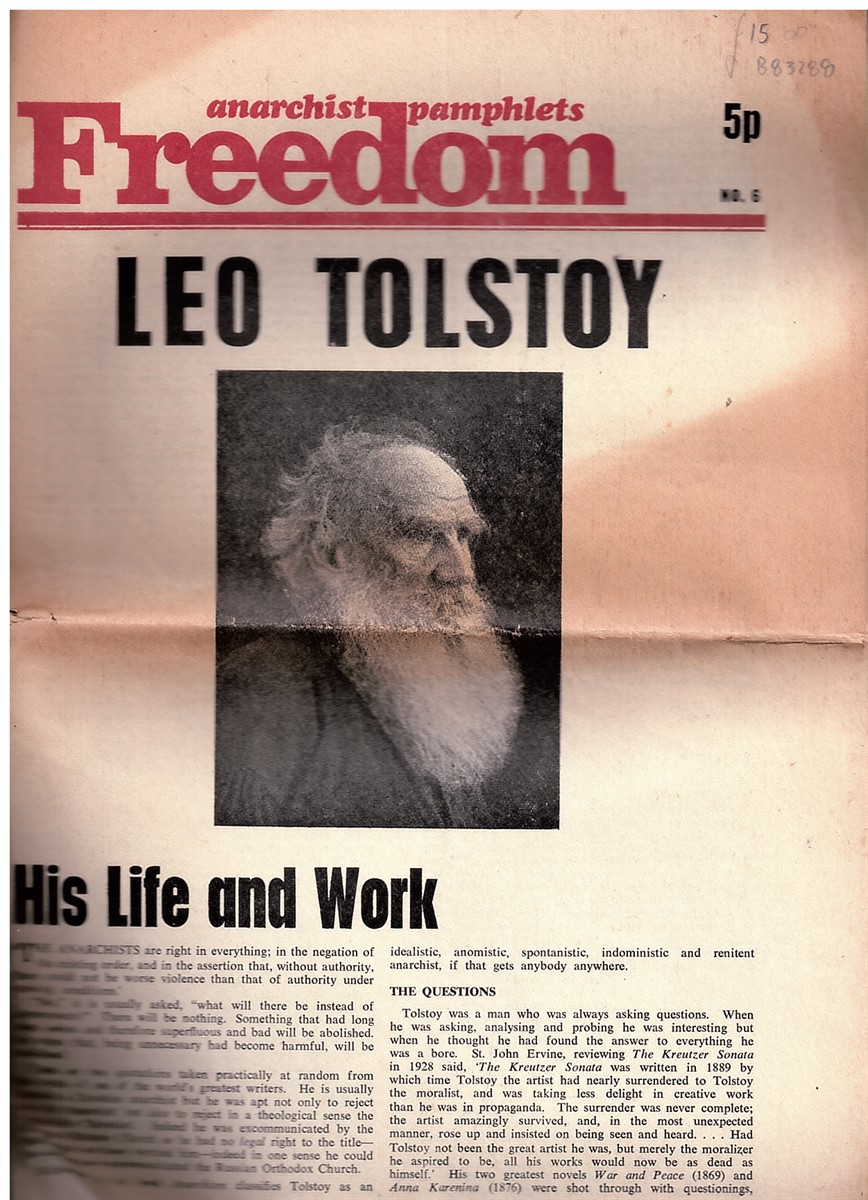 Image for Anarchist Pamphlets No.6 - Leo Tolstoy Anarchist Pamphlets No.6 - Leo Tolstoy