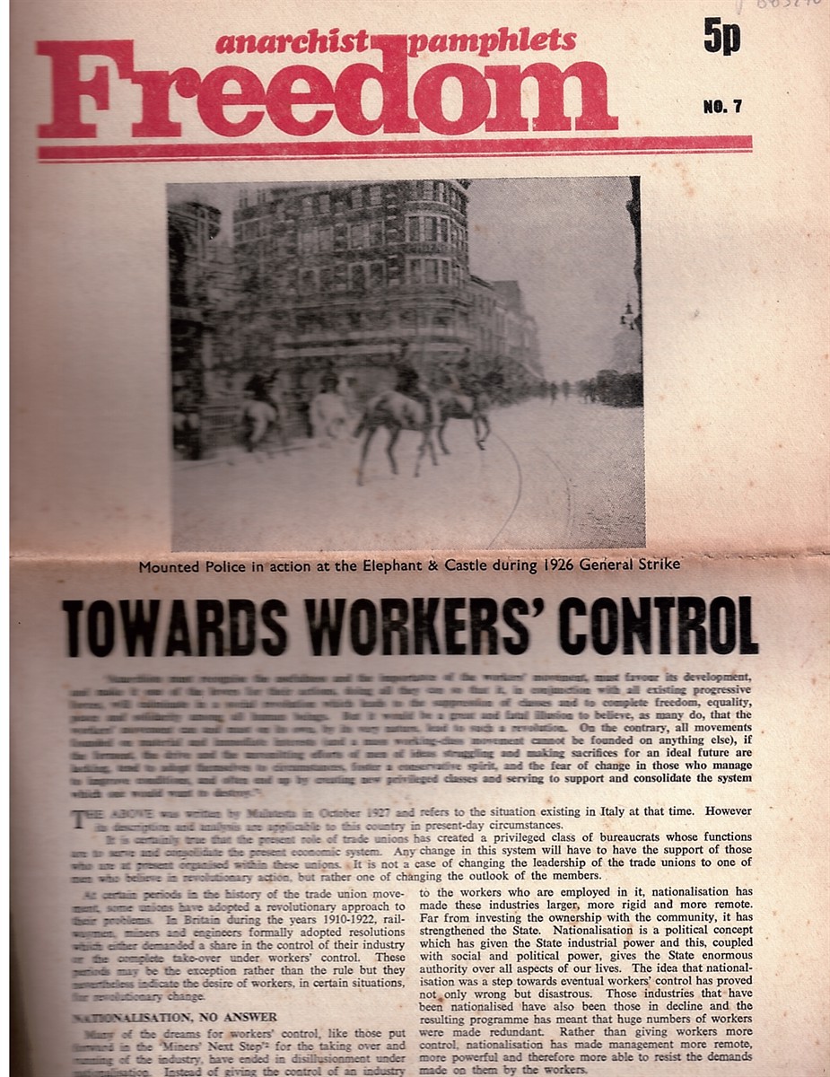 Anarchist Pamphlets No.7 - Towards Workers' Control