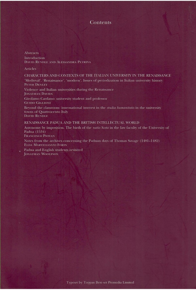 Renaissance Studies. Journal of the Society for Renaissance Studies. Volume 27. Number 4 September 2013