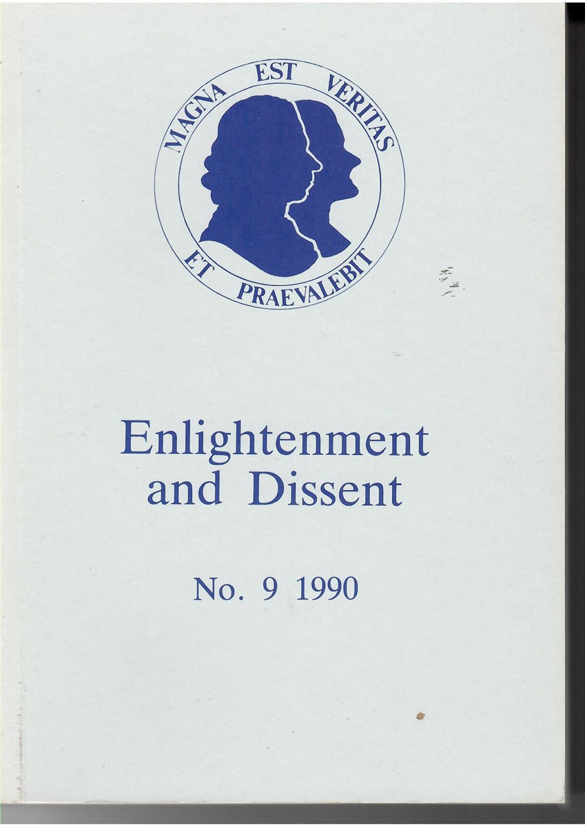 Image for Enlightenment and Dissent No.9 1990 Enlightenment and Dissent No.9 1990