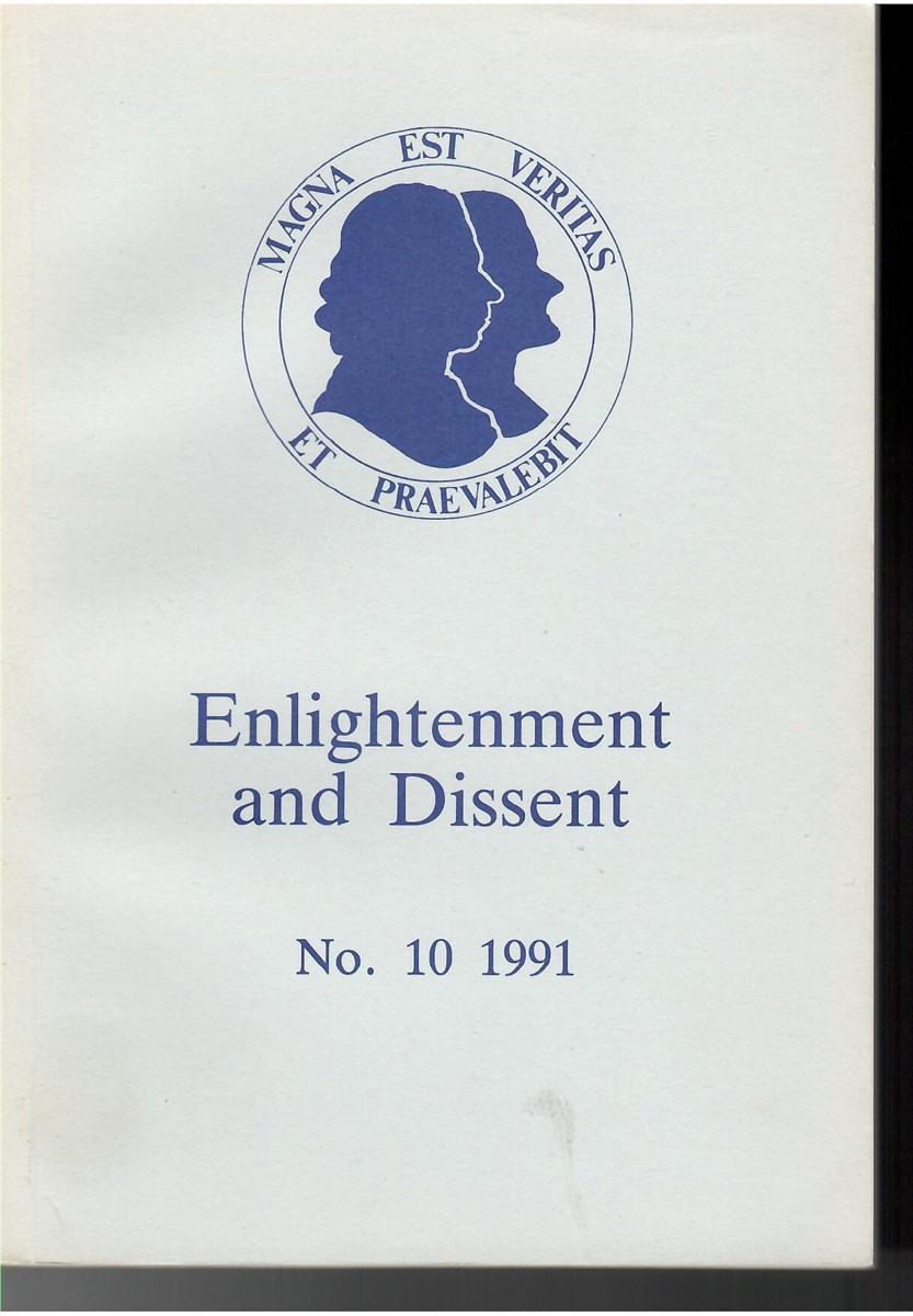 Image for Enlightenment and Dissent No 10 1991 Enlightenment and Dissent No 10 1991