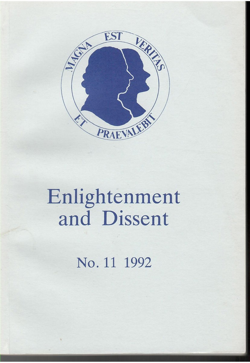 Image for Enlightenment and Dissent No 11 1992 Enlightenment and Dissent No 11 1992