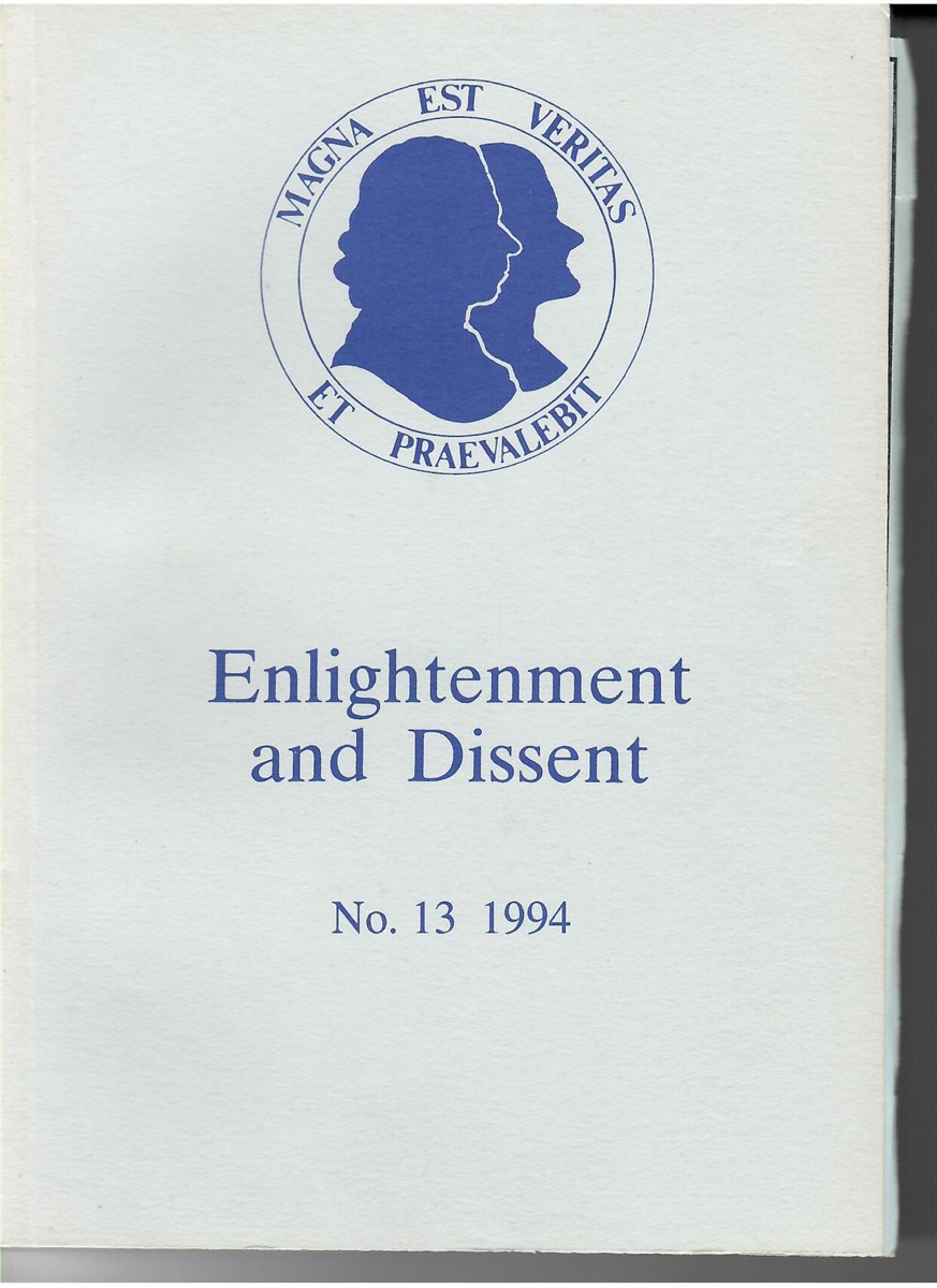 Image for Enlightenment and Dissent No 13 1994 Enlightenment and Dissent No 13 1994