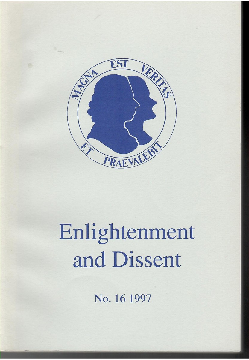 Image for Enlightenment and Dissent No 16 1997 Enlightenment and Dissent No 16 1997