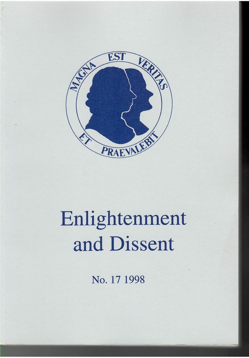 Image for Enlightenment and Dissent No 17 1998 Enlightenment and Dissent No 17 1998