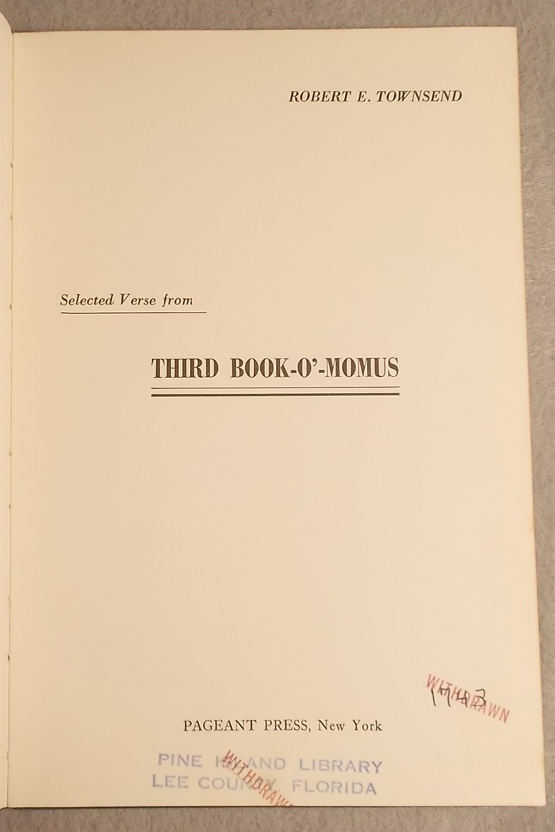 Selected Verse from the Third Book-O'-Momus