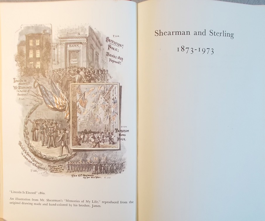 Shearman and Sterling 1873-1973