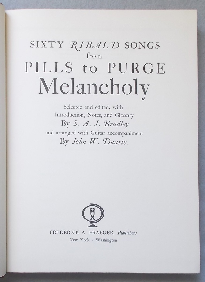 Sixty Ribald Songs from Pills to Purge Melancholy