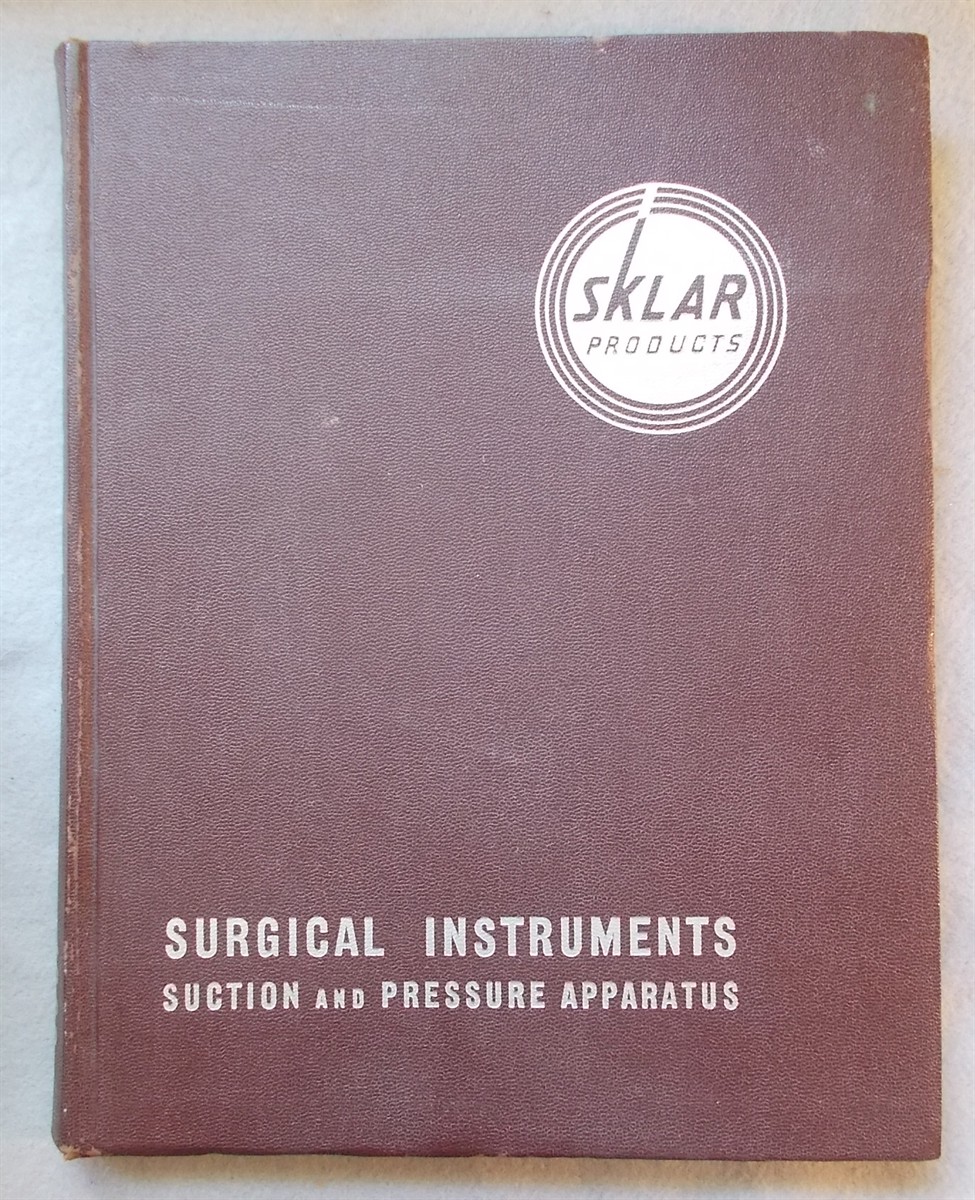 Sklar Surgical Instruments: Suction, Pressure and Anesthesia Apparatus (16th Edition Illustrated Catalog, 1962)