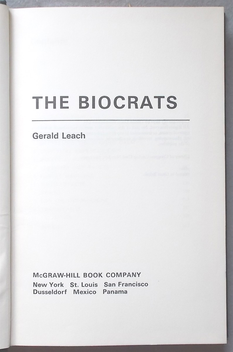 Image for The Biocrats The Biocrats