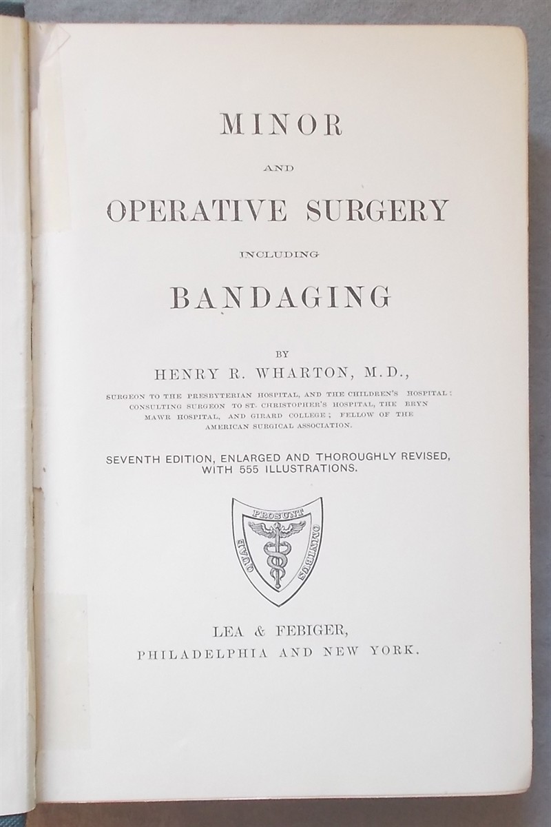 Minor Operative Surgery Including Bandaging