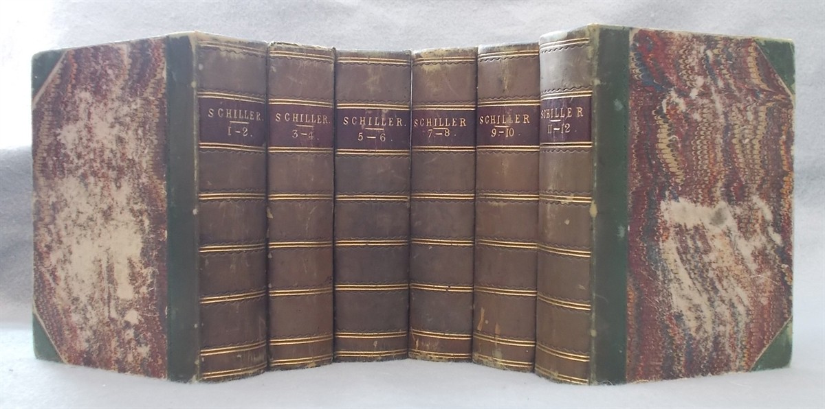 Schillers Smmtliche Werke in Zwlf Bnden. (12 in 6 Bnden) [The Works of Friedrich Schiller, 12 Volumes in 6 Books]