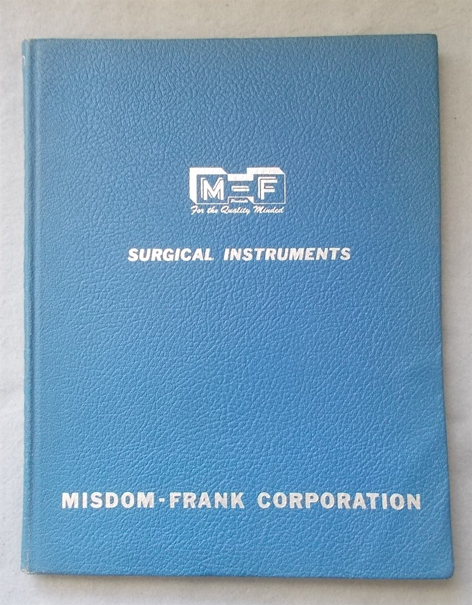 1960 Surgical Instruments and Supplies Catalog: Misdom-Frank Corp.