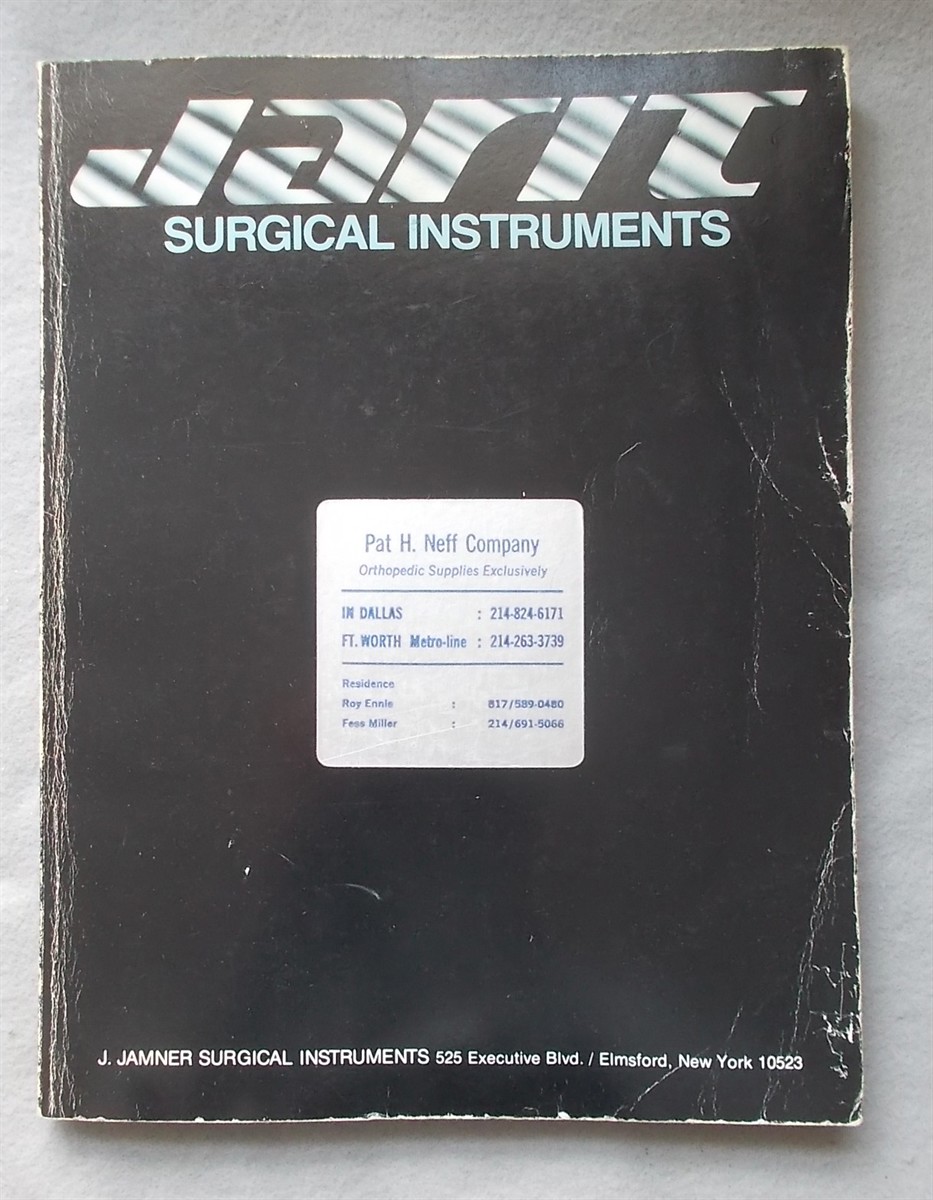 1975 J. Jamner Surgical Instrument Catalog