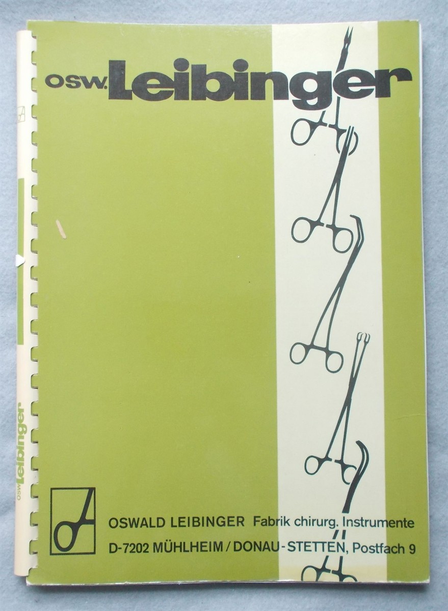 1973 Oswald Leibinger Surgical Instruments Catalog