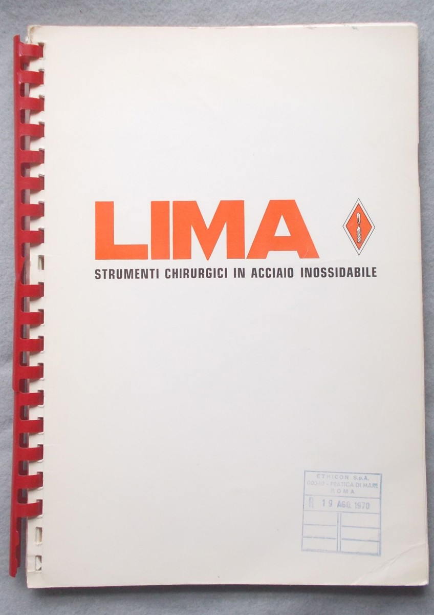 1970 Surgical Instruments Catalog: Stainless Steel Instruments and Titanium Prosthesis for Orthopaedy [Lualdi Industrie Meccaniche Anduins (L. I. M. A) ]