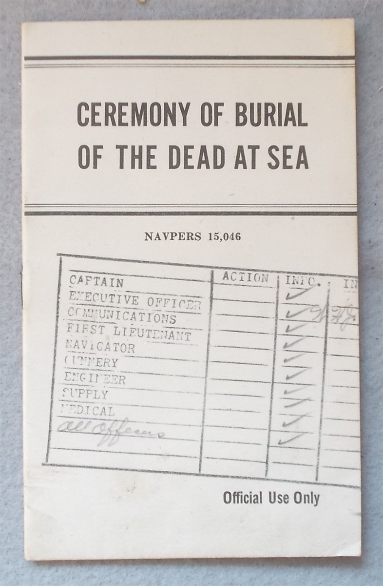 Ceremony of Burial of the Dead At Sea (Navpapers 15,046)
