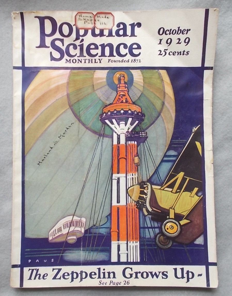 Image for Popular Science Monthly: the Zeppelin Grows Up (October 1929) Popular Science Monthly: the Zeppelin Grows Up (October 1929)
