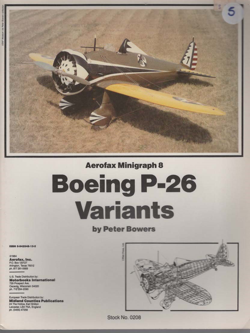 BOEING P-26 MINIGRAPH NO. 8