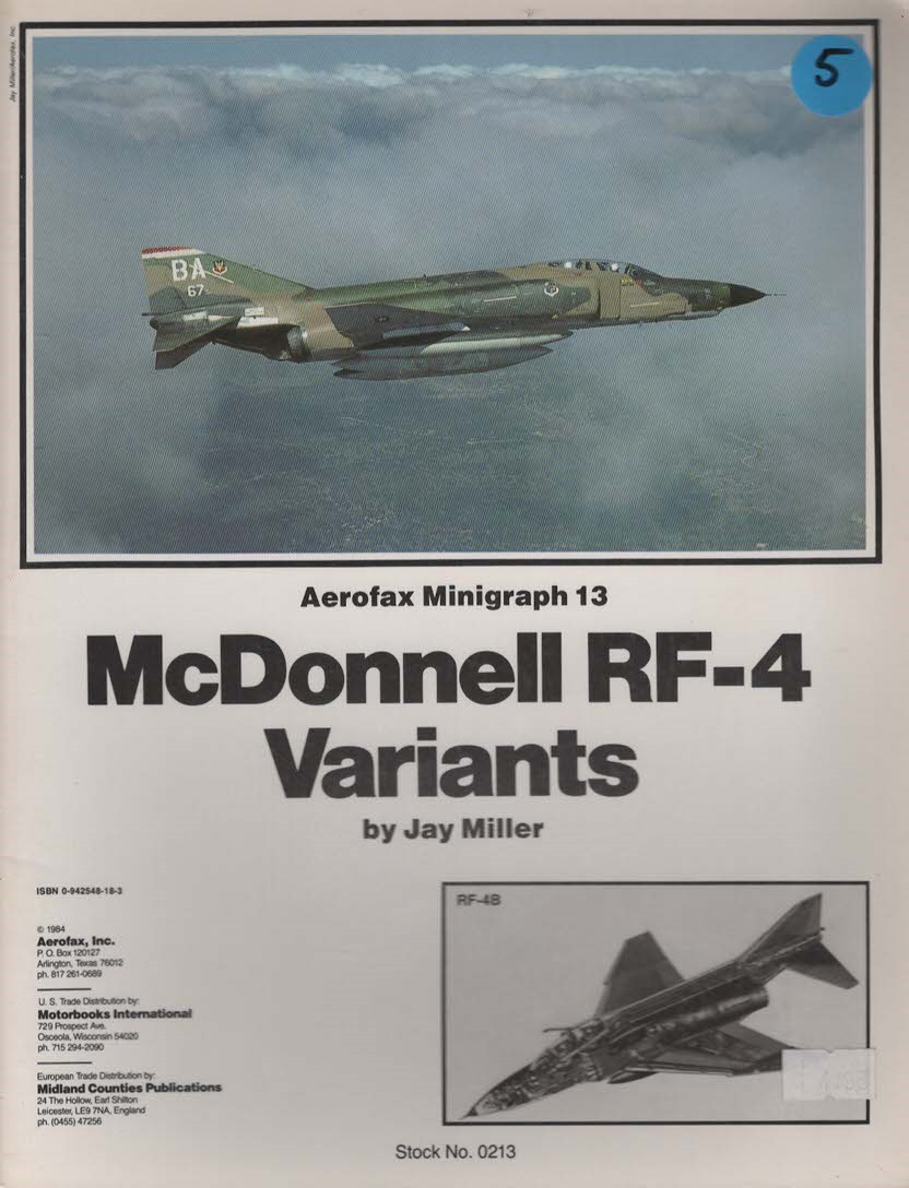 MCDONNELL DOUGLAS RF-4 PHANTOM II - AEROFAX MINIGRAPH 13
