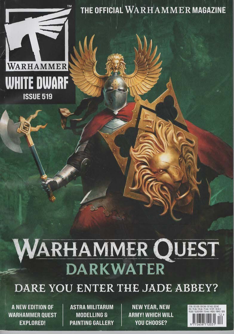 White Dwarf (Warhamer's Issue 519) Warhammer Quest Darkwater Dare You Enter The Jade Abbey