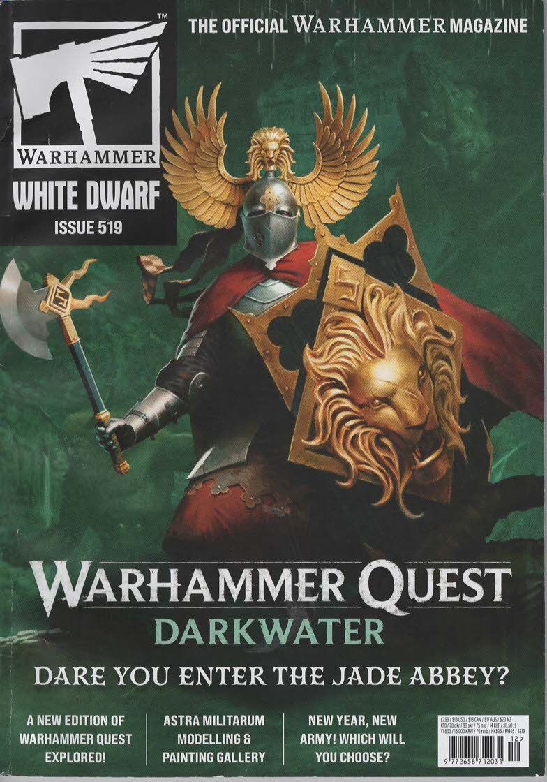 White Dwarf (Warhamer's Issue 519) Warhammer Quest Darkwater Dare You Enter The Jade Abbey