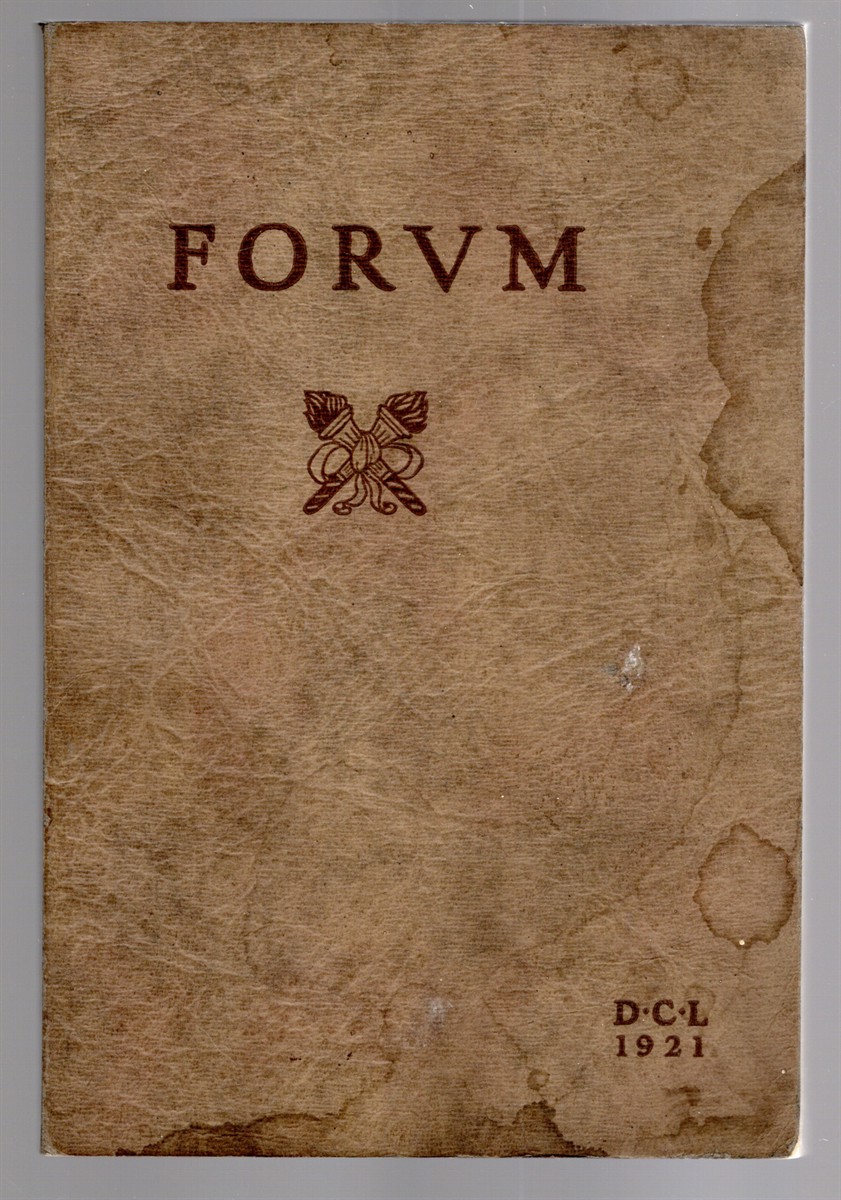 The Forum being the year-book published by the Senior Class of the Detroit College of Law